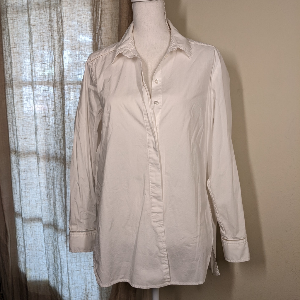 Athleta Button Down Tunic Large